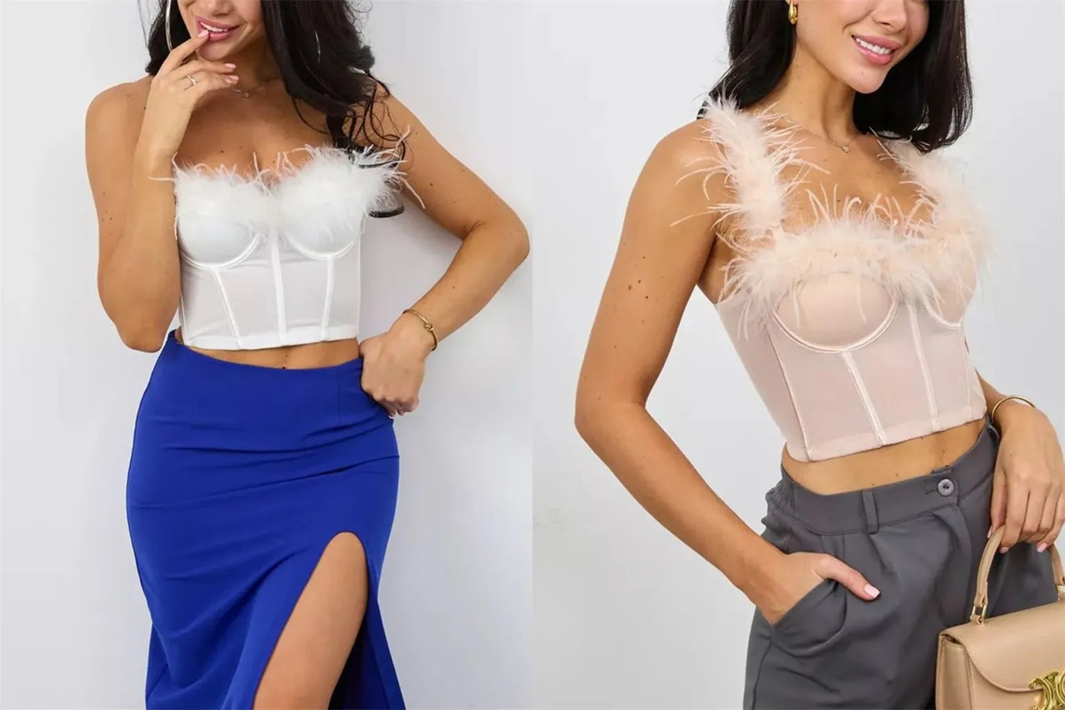 Feathered Bustier