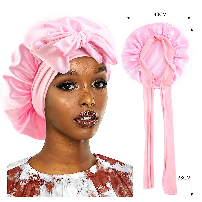 Satin Bonnet-With Tie
