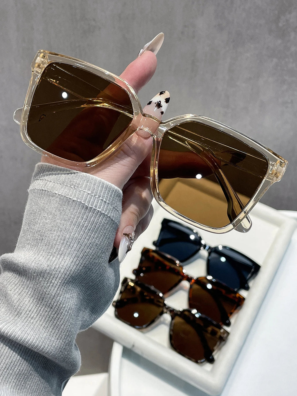 4Pcs Large Frame Sunglasses