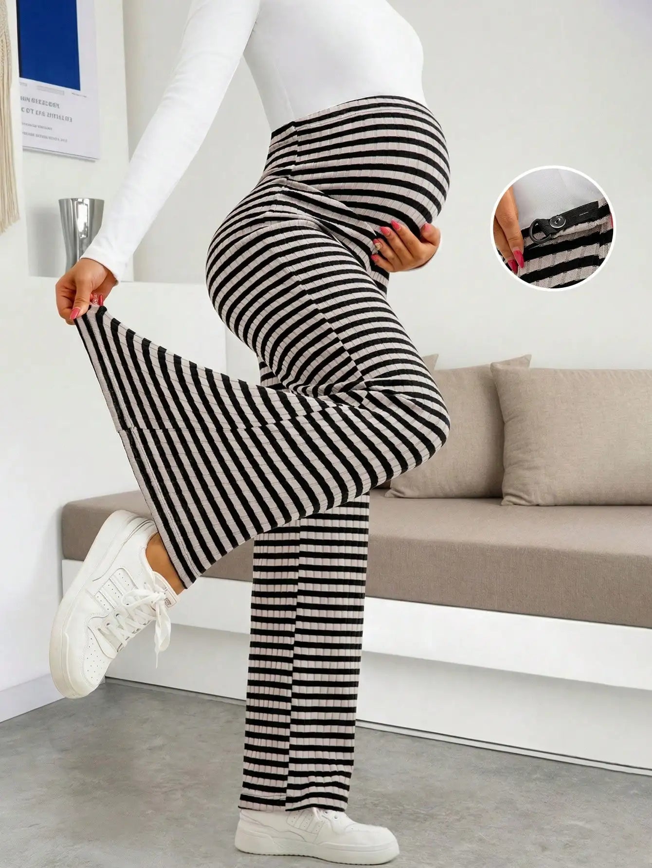 Maternity Ribbed Lounge Pants