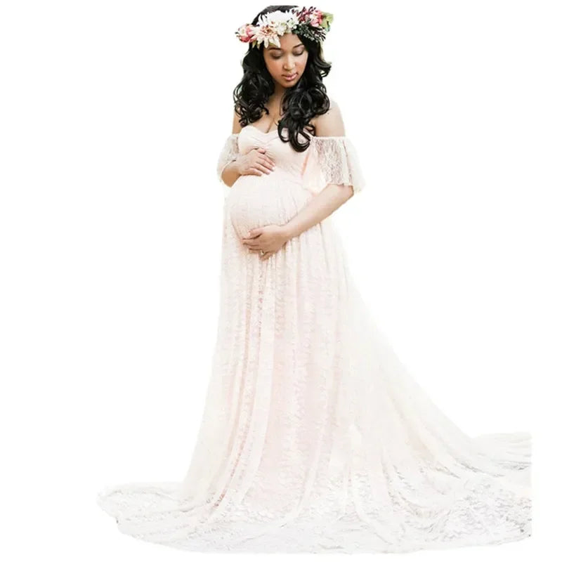 Lace Maternity Gown