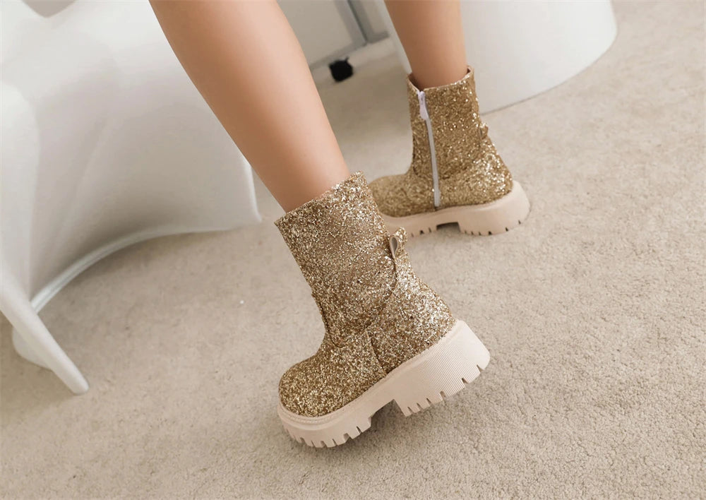 Chelsea Glitter Booties