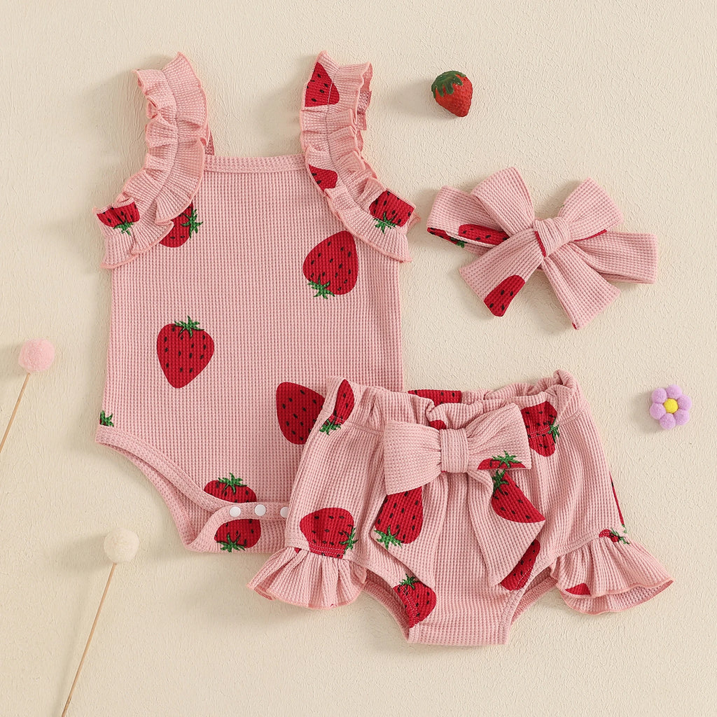 Bow Romper and Booties with Headband