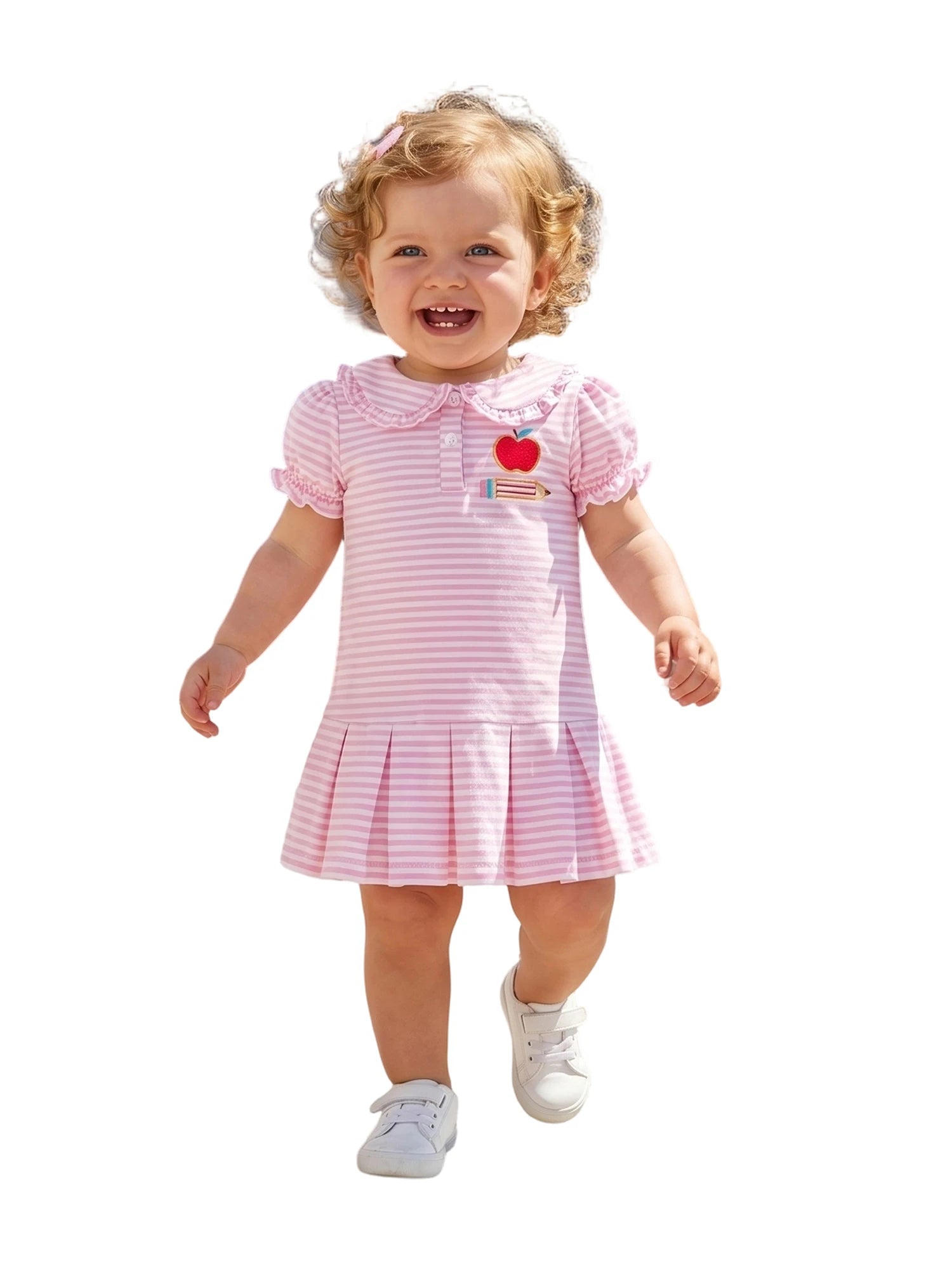 Pleated Apple Dress