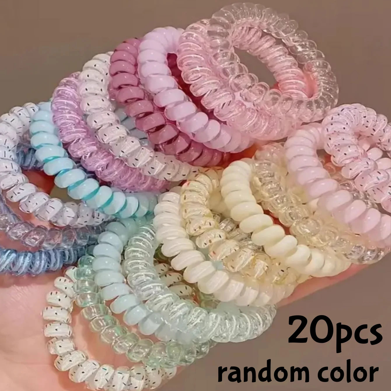 20pcs Coil Hair ties