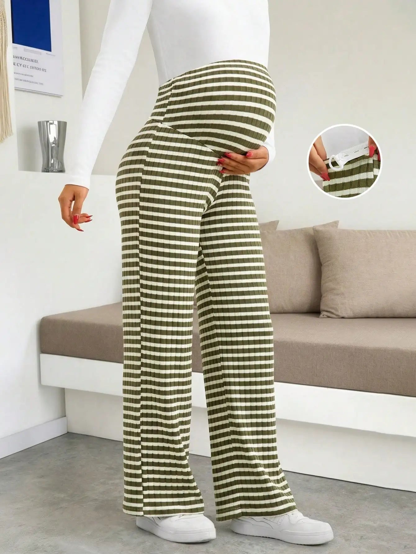 Maternity Ribbed Lounge Pants