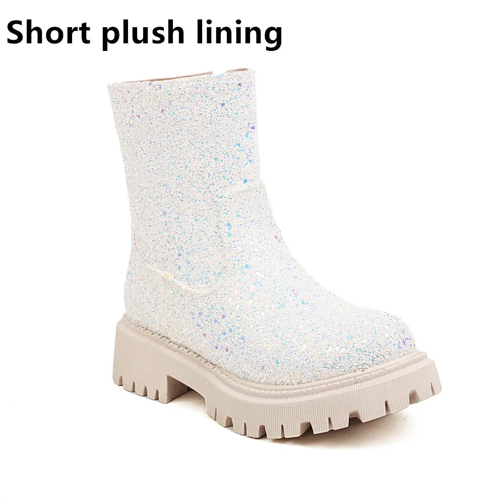 Chelsea Glitter Booties