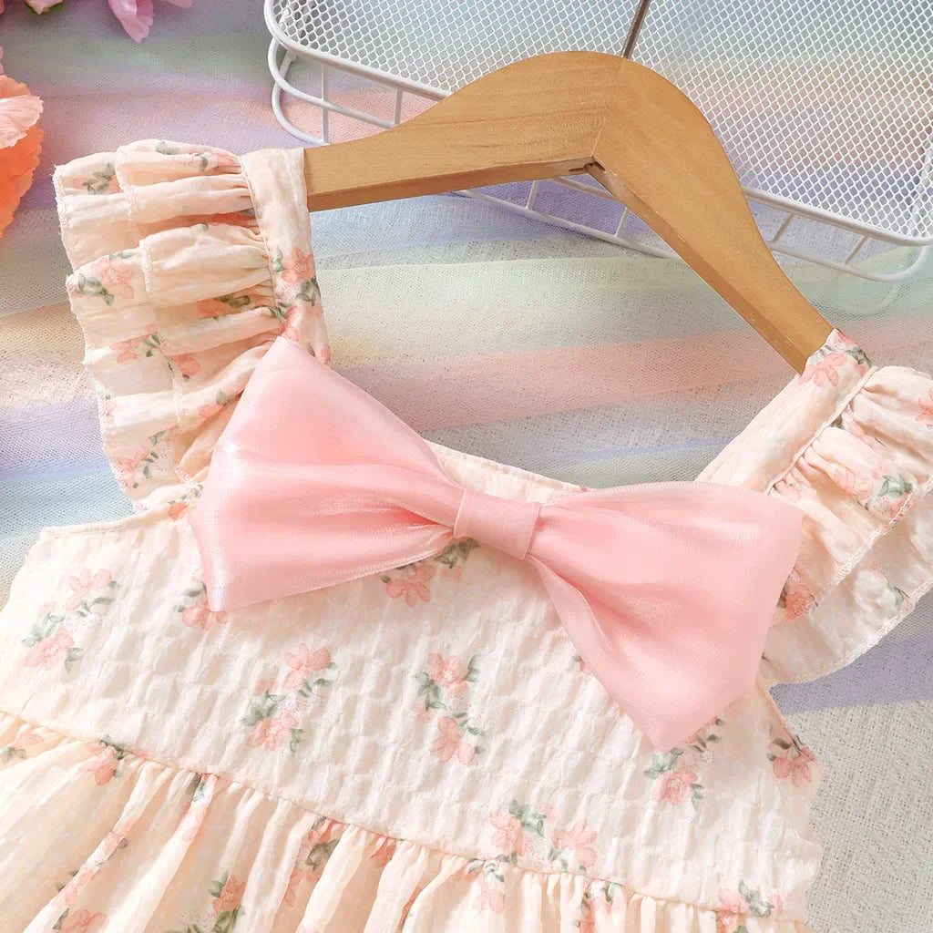 Little Girls Dress With Bow