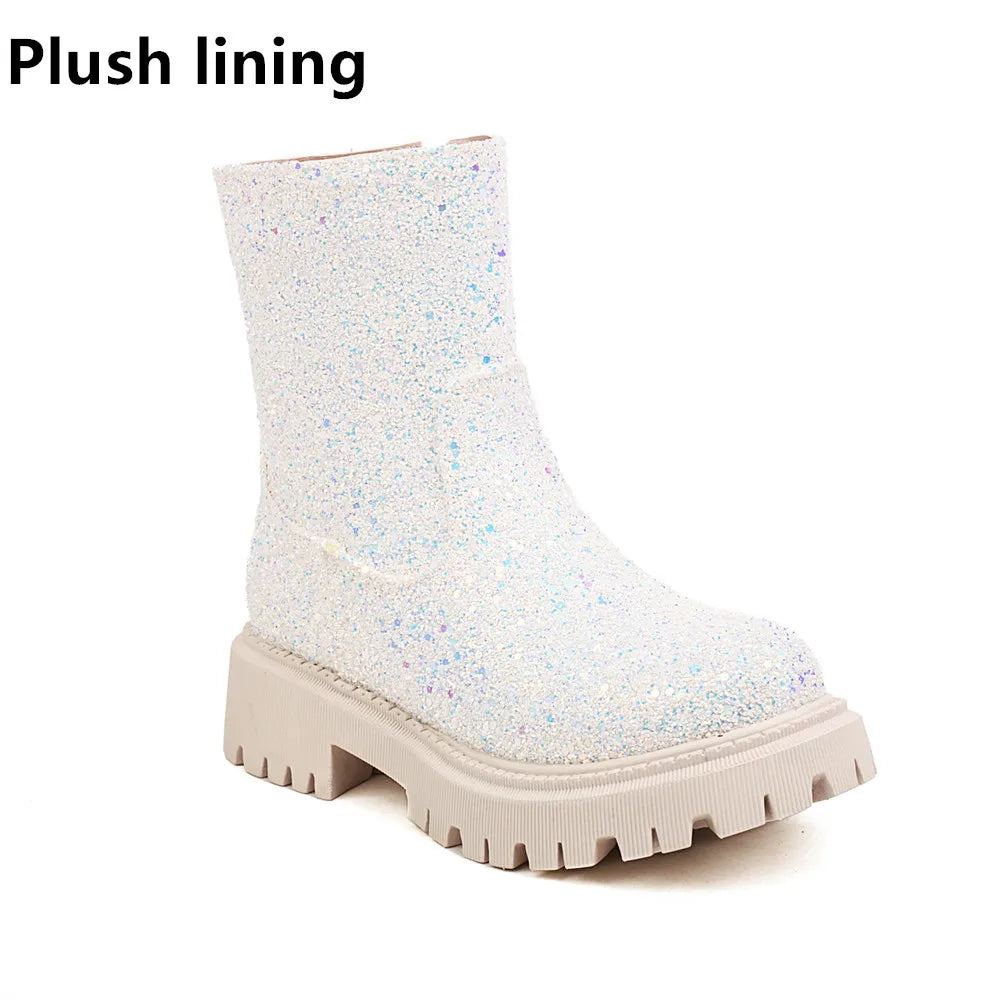 Chelsea Glitter Booties