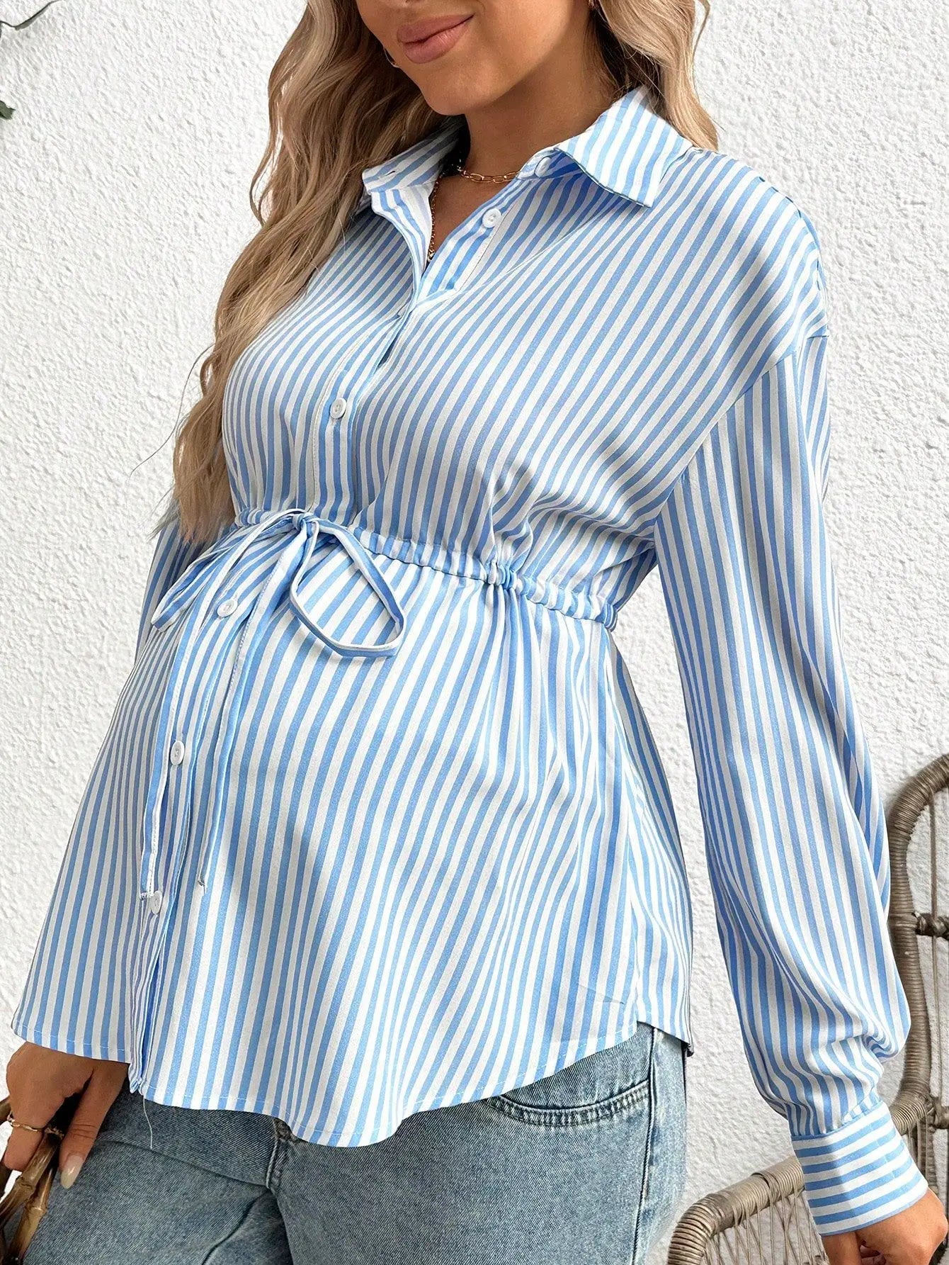 Striped Maternity Top