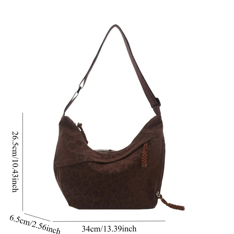 Leopard Soft Leather Handbag