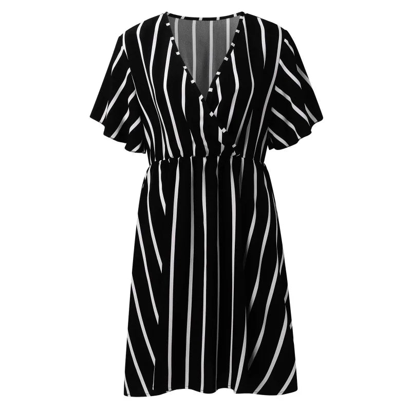 V-Neck Mini Dress