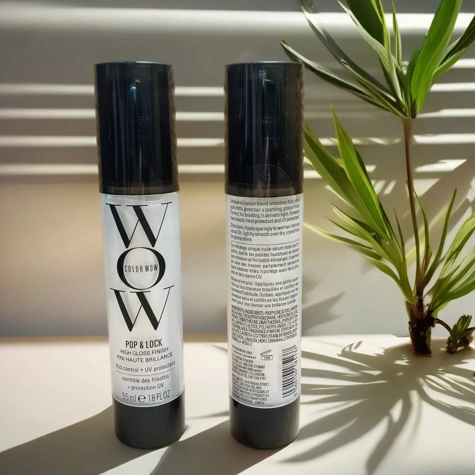Pop + Lock Anti-frizz Care Gloss Essence Cream Styling Natural and Soft Lotion