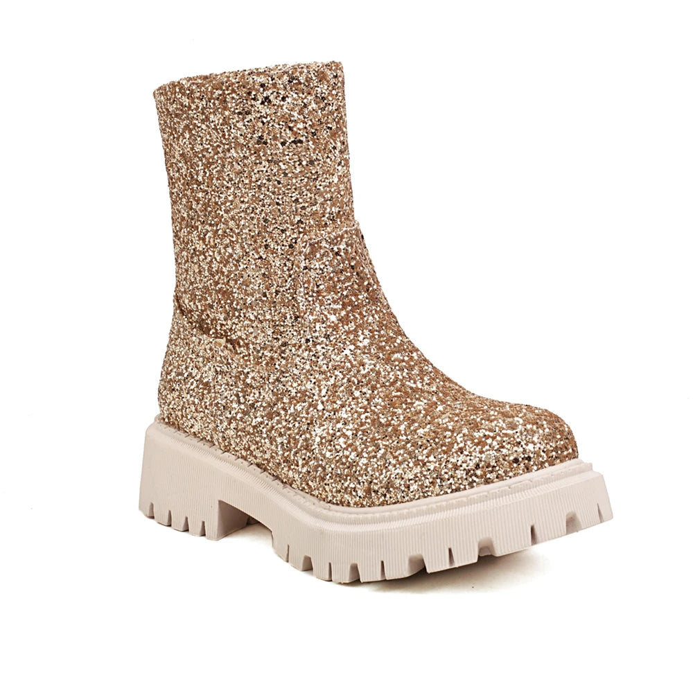 Chelsea Glitter Booties