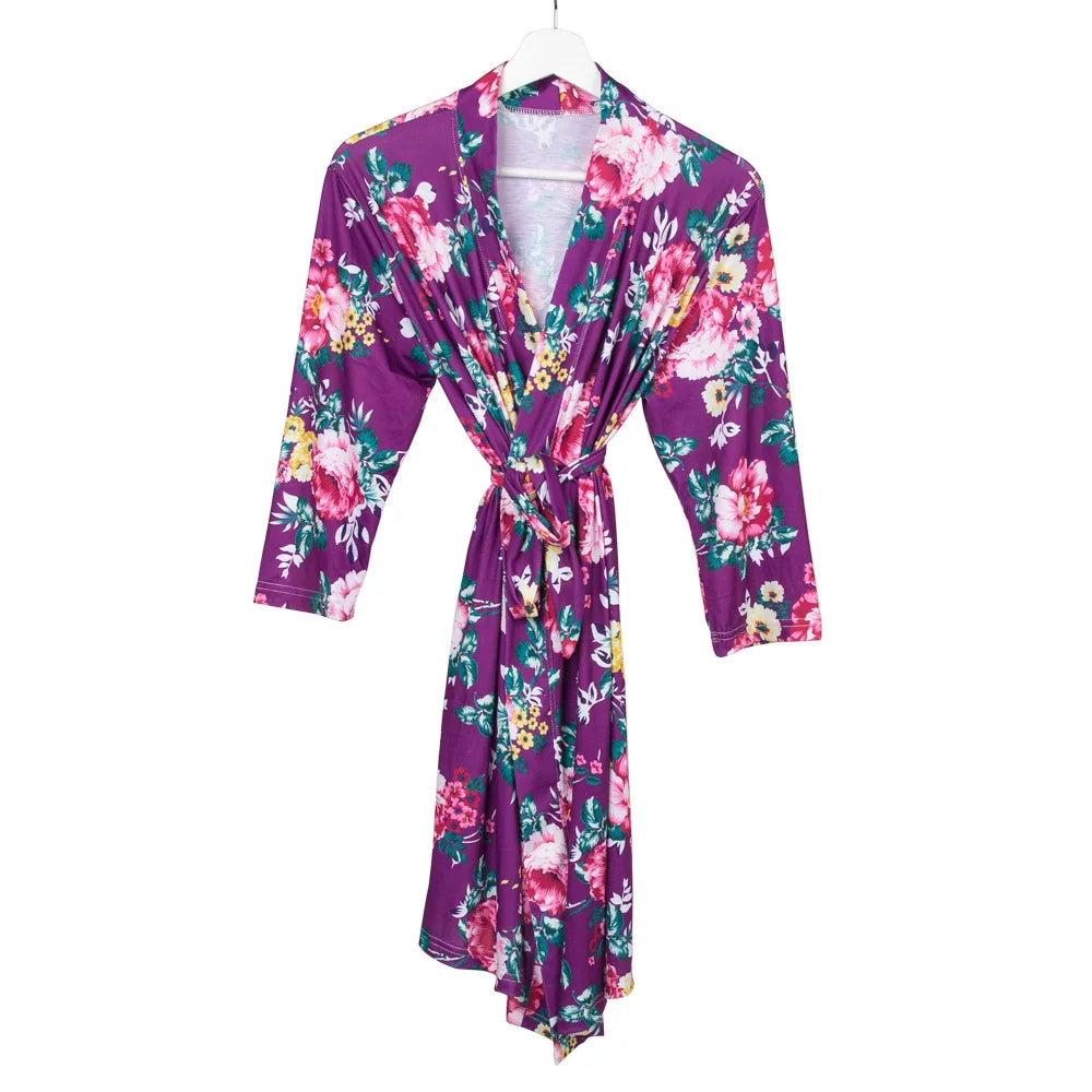 Maternity Robe & Matching Swaddle Set