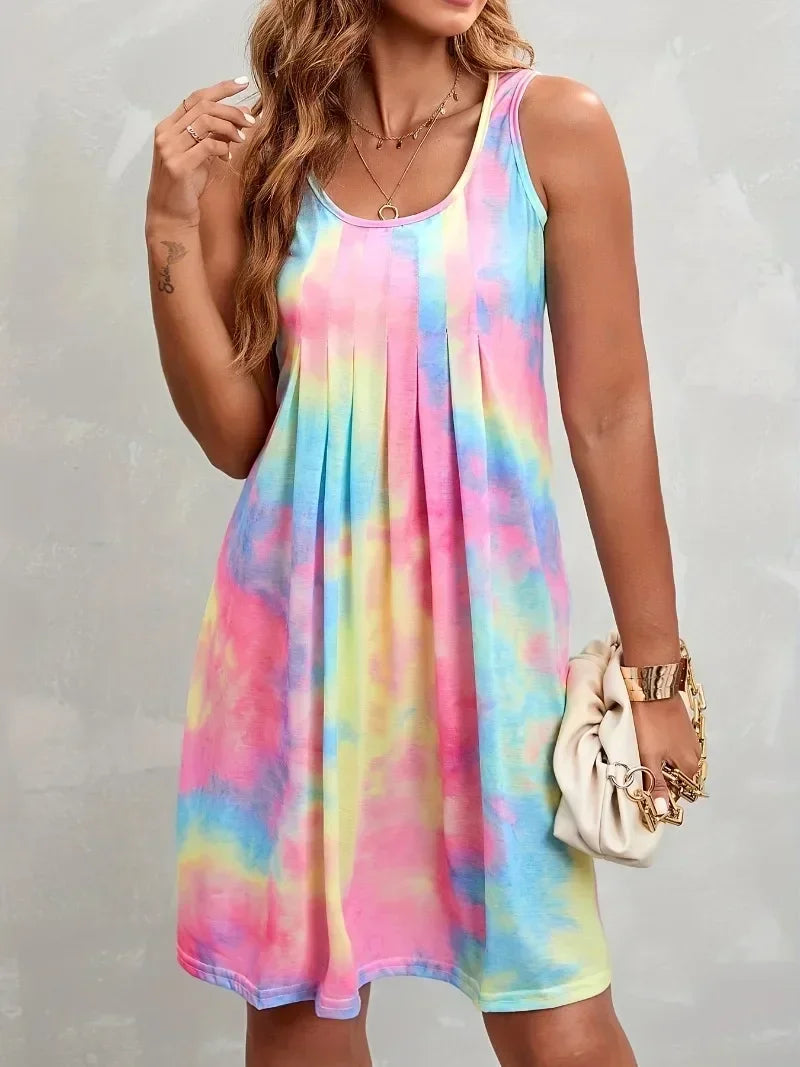 Tie-Dye Mini Dress