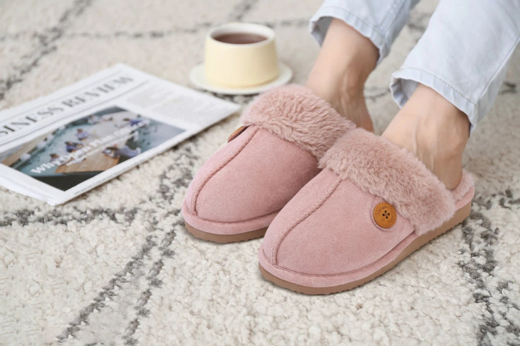 House Slippers with Fur