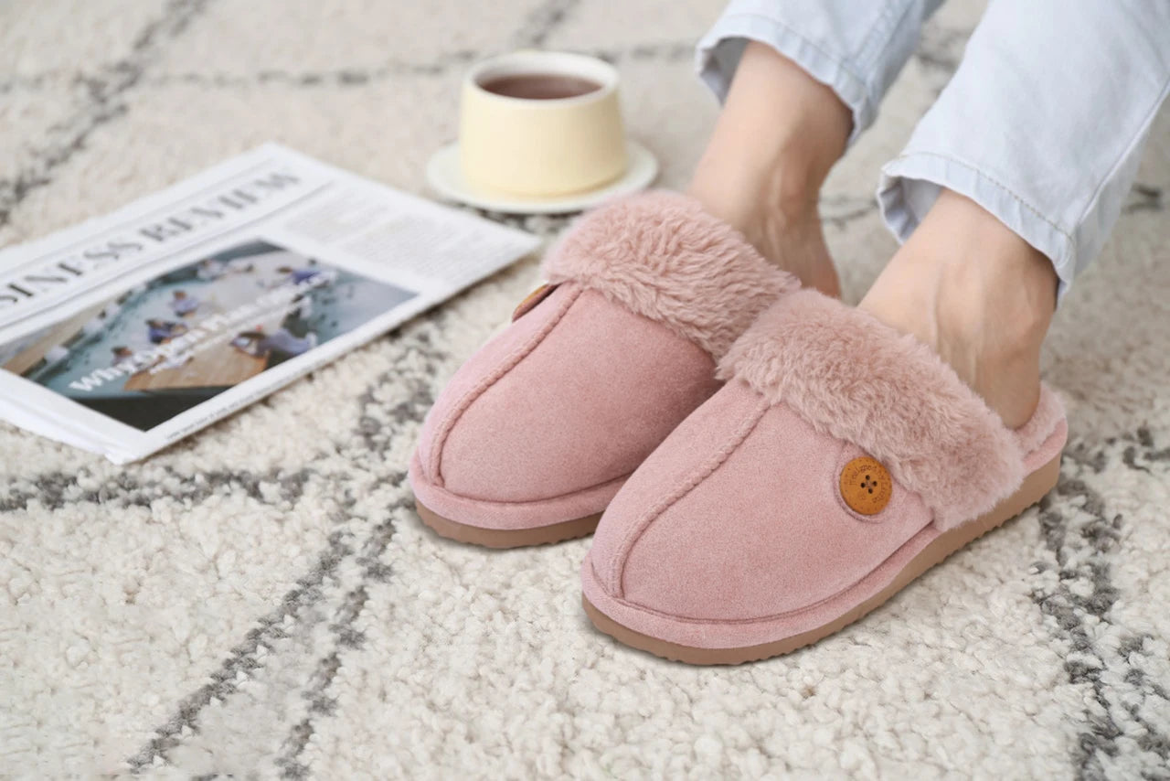 House Slippers with Fur