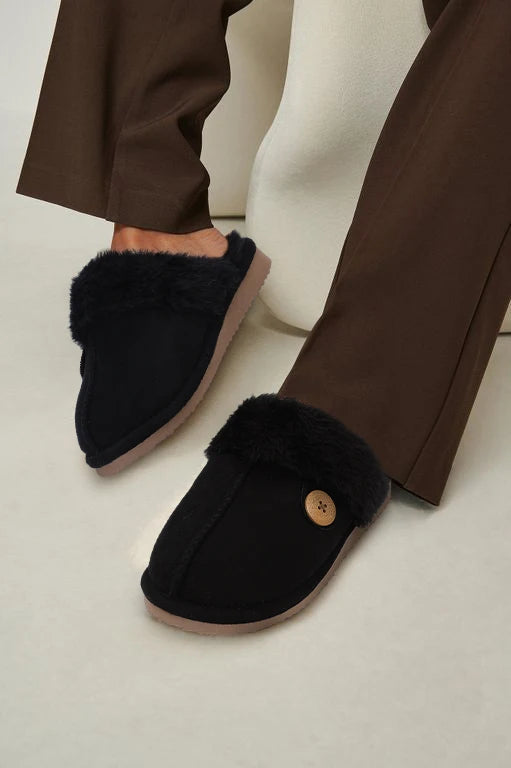 House Slippers with Fur