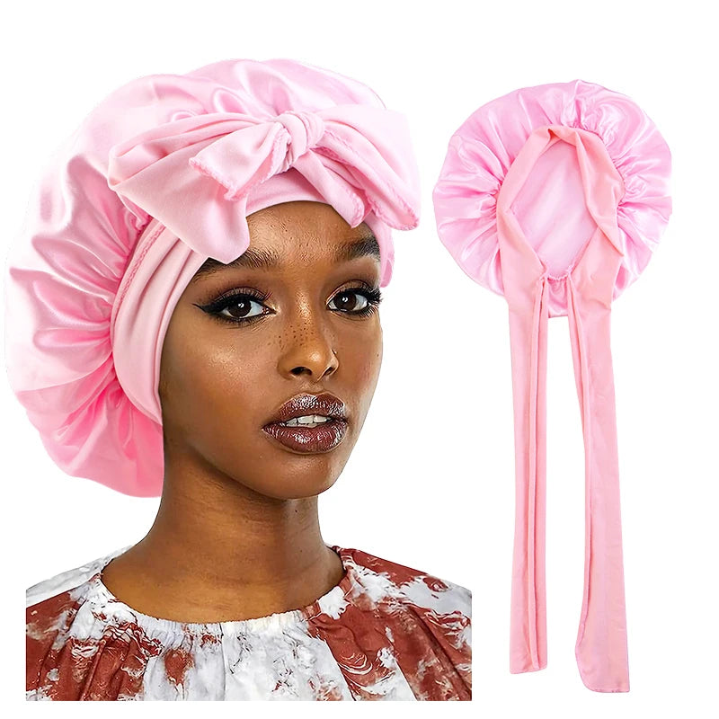 Satin Bonnet-With Tie