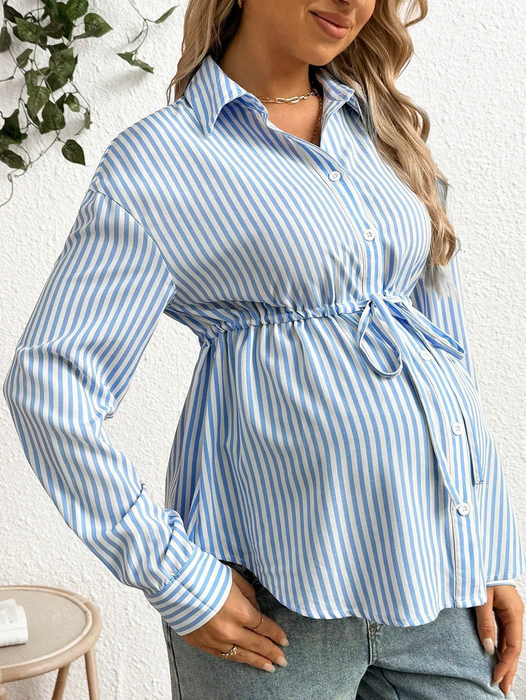 Striped Maternity Top