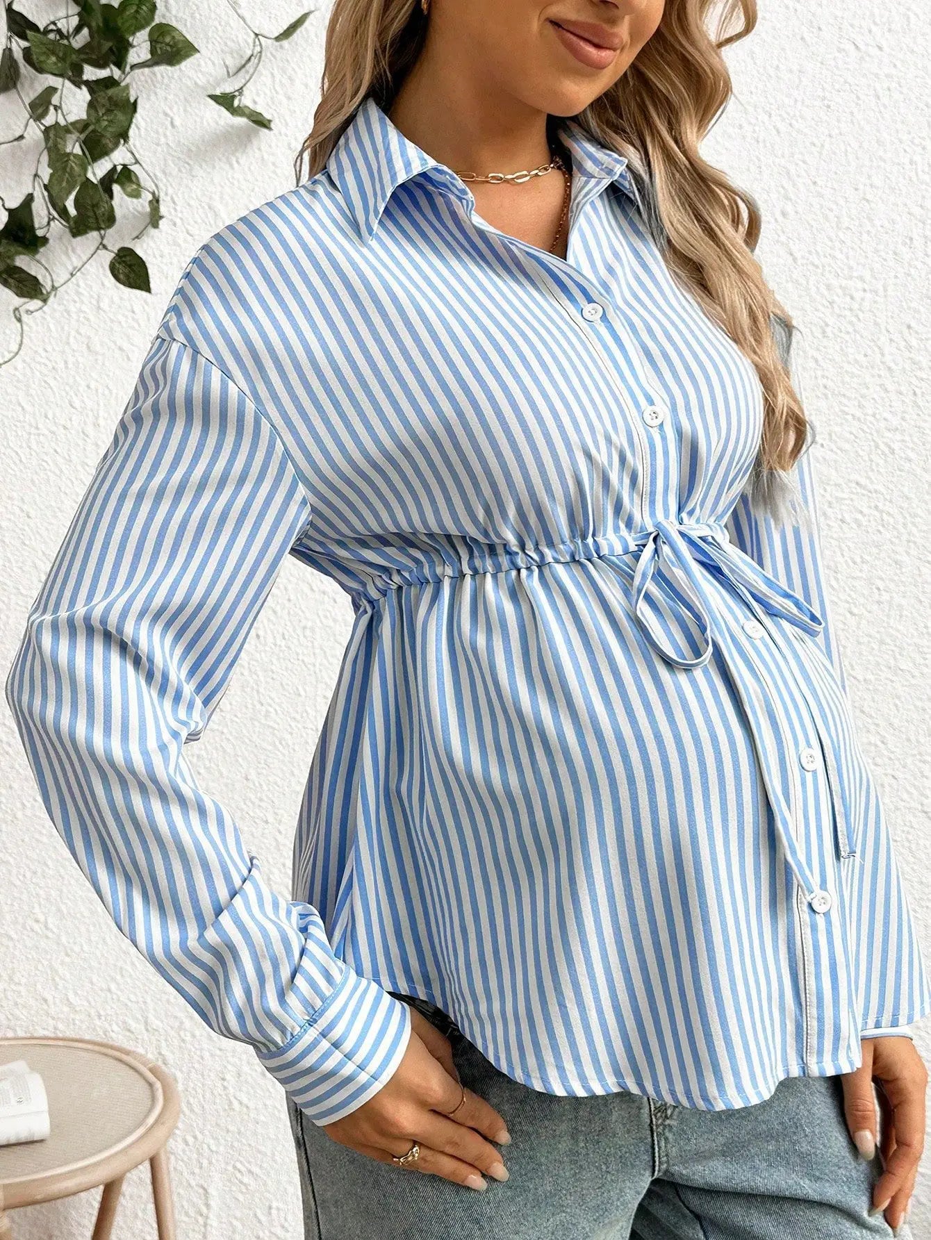 Striped Maternity Top
