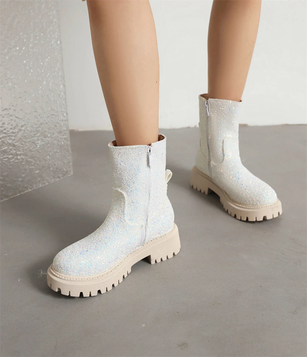 Chelsea Glitter Booties