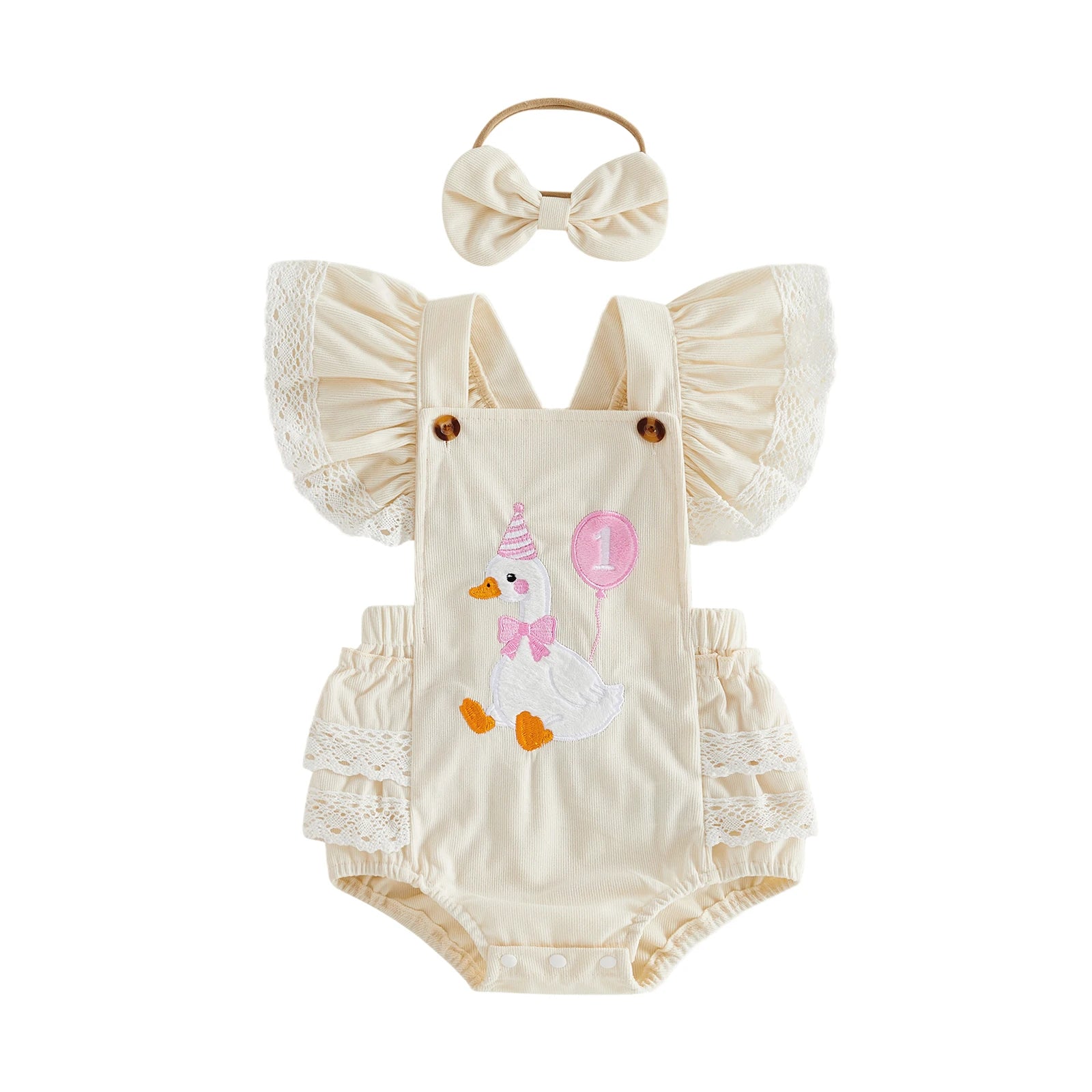 Birthday Romper&Headband
