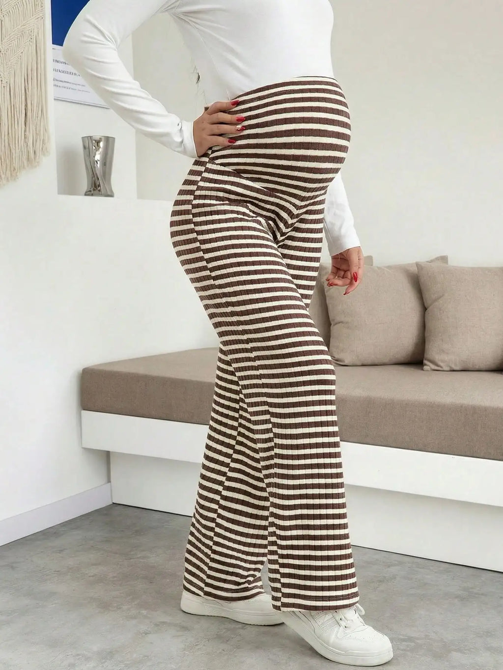 Maternity Ribbed Lounge Pants