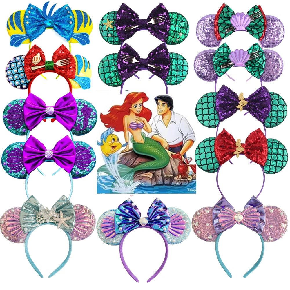 Sequined Character Mouse Ears Headband