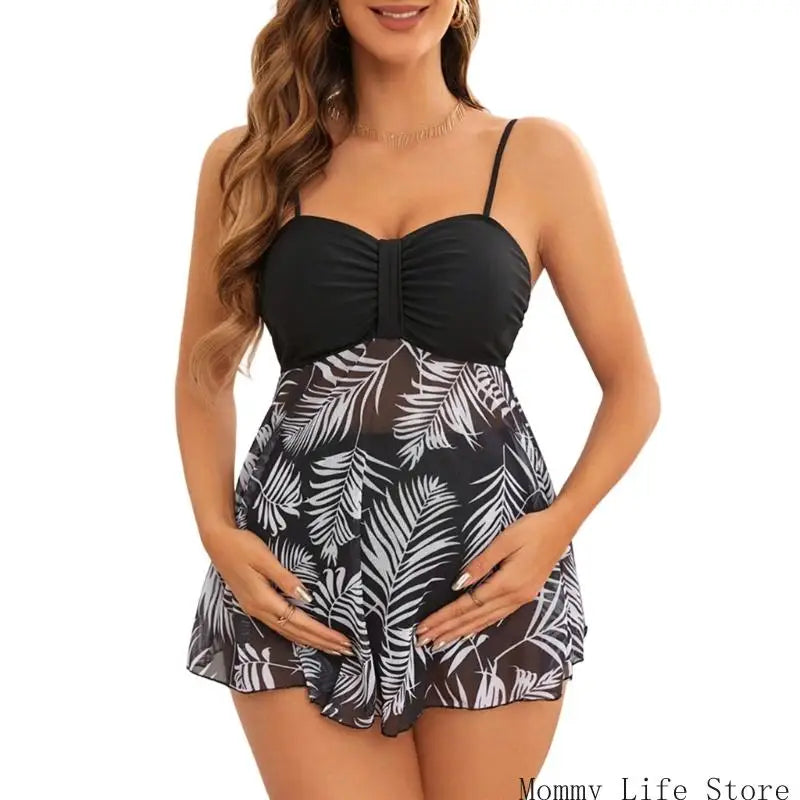 Maternity Tankini and Over-the-Belly Bikini Bottoms