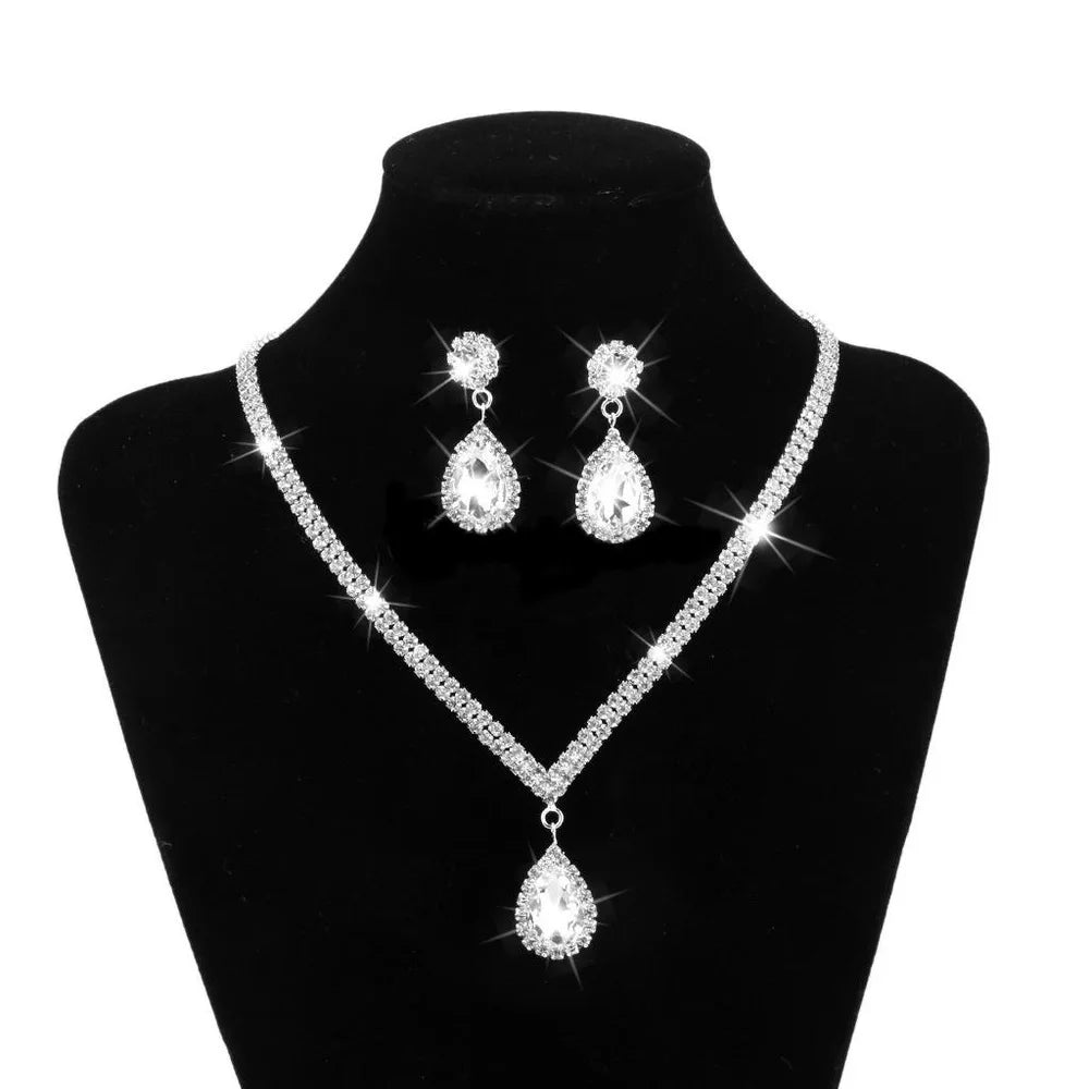 Alloy & Cubic Zirconia Jewelry Set
