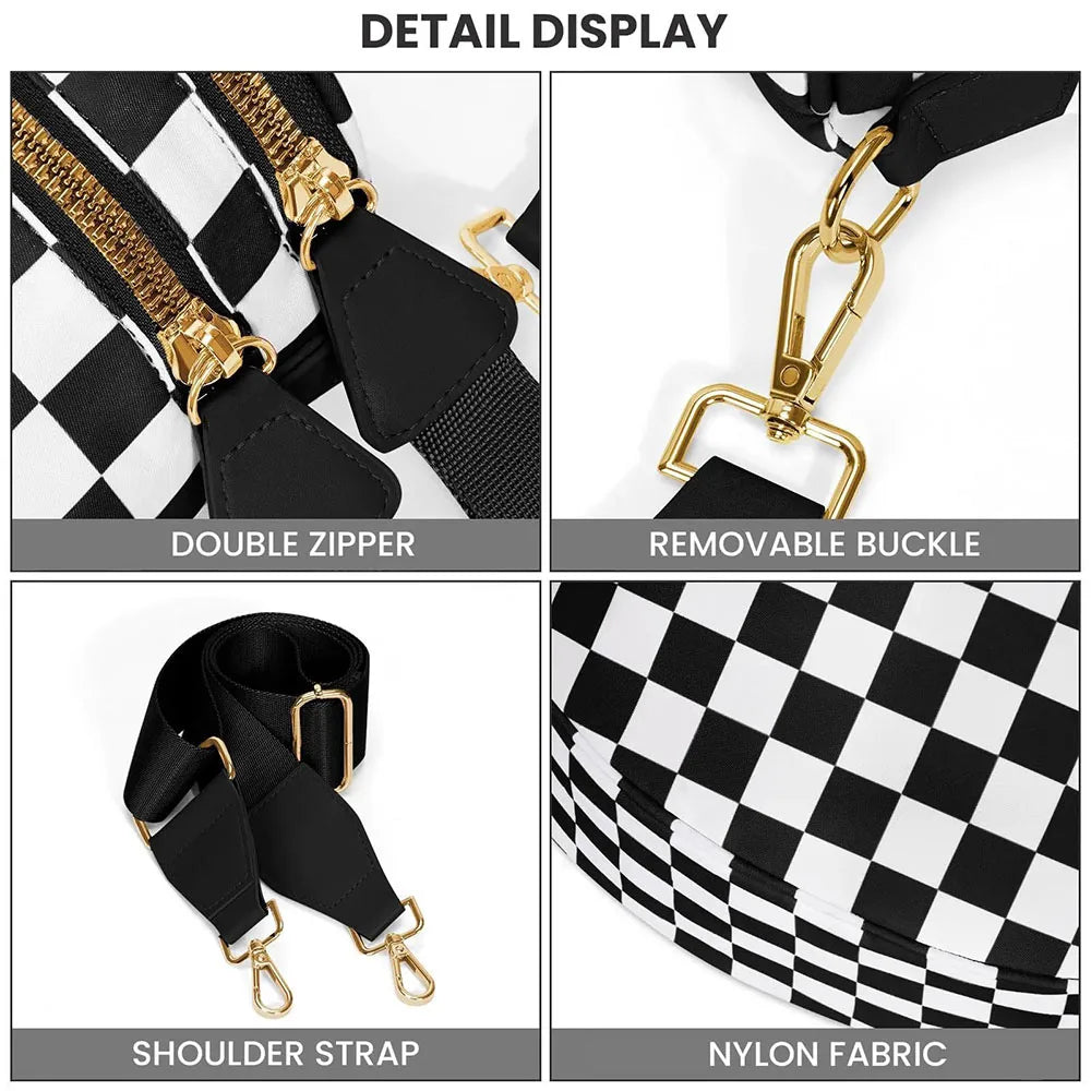 Checkered Crossbody Bag