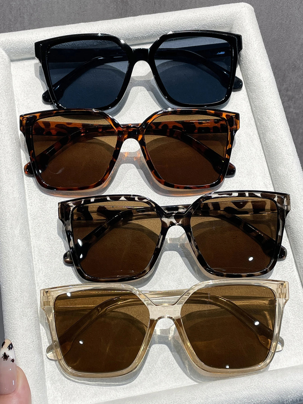 4Pcs Large Frame Sunglasses