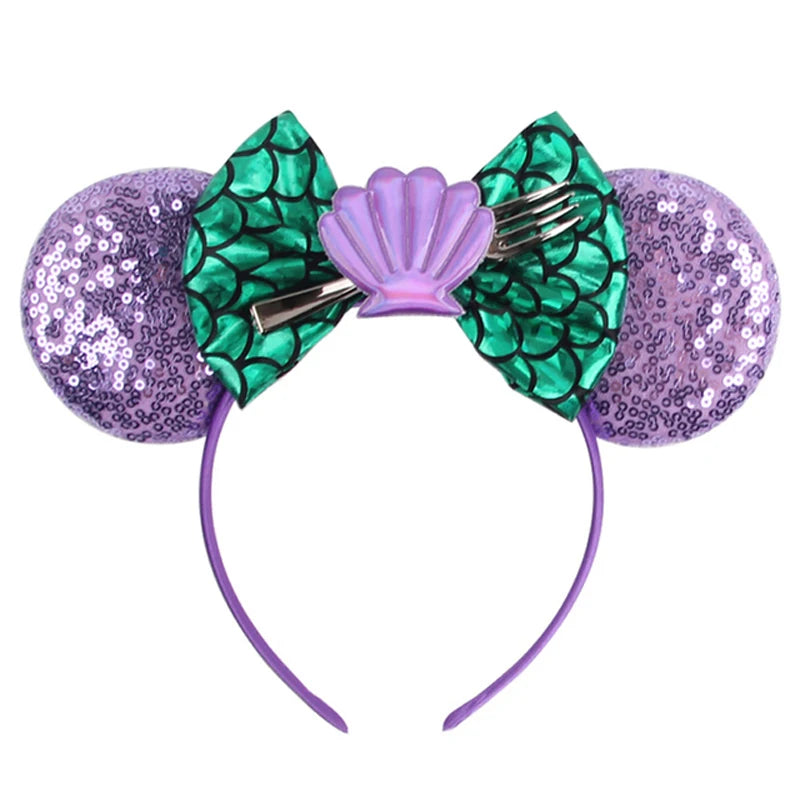 Sequined Character Mouse Ears Headband