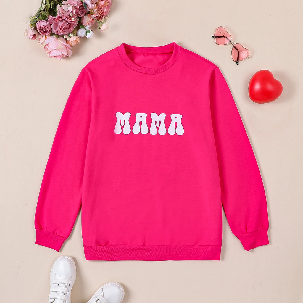 Mama Sweatshirt/Mama's Bestie Set with Headband