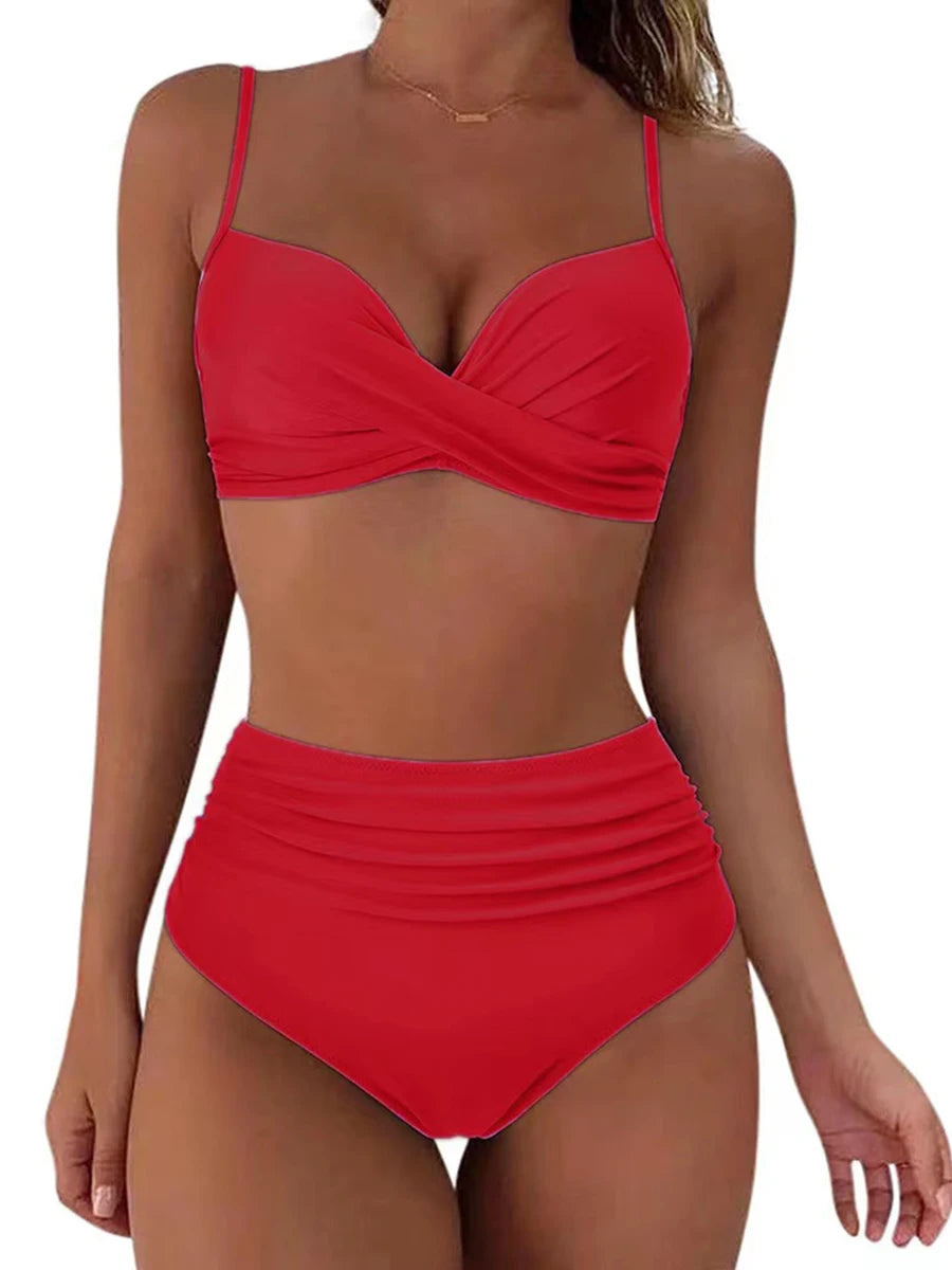 Bikini Top&High Waist Bottoms