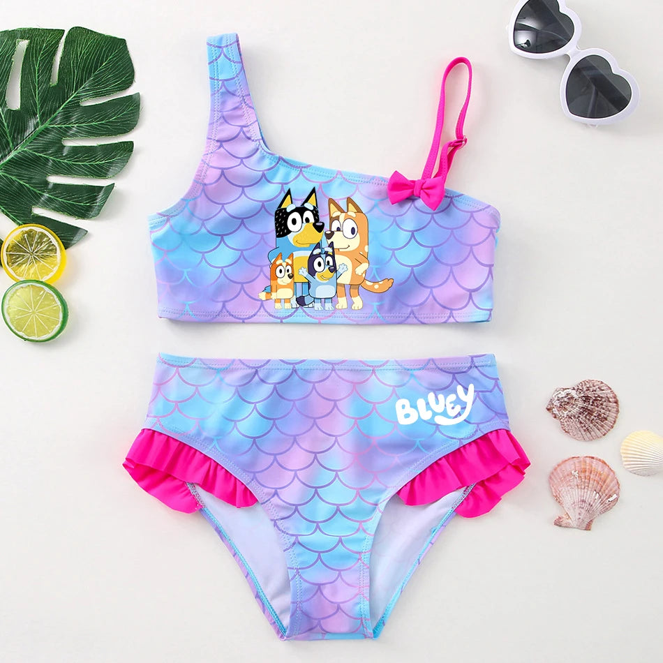 Two-Piece Bluey Swimsuit
