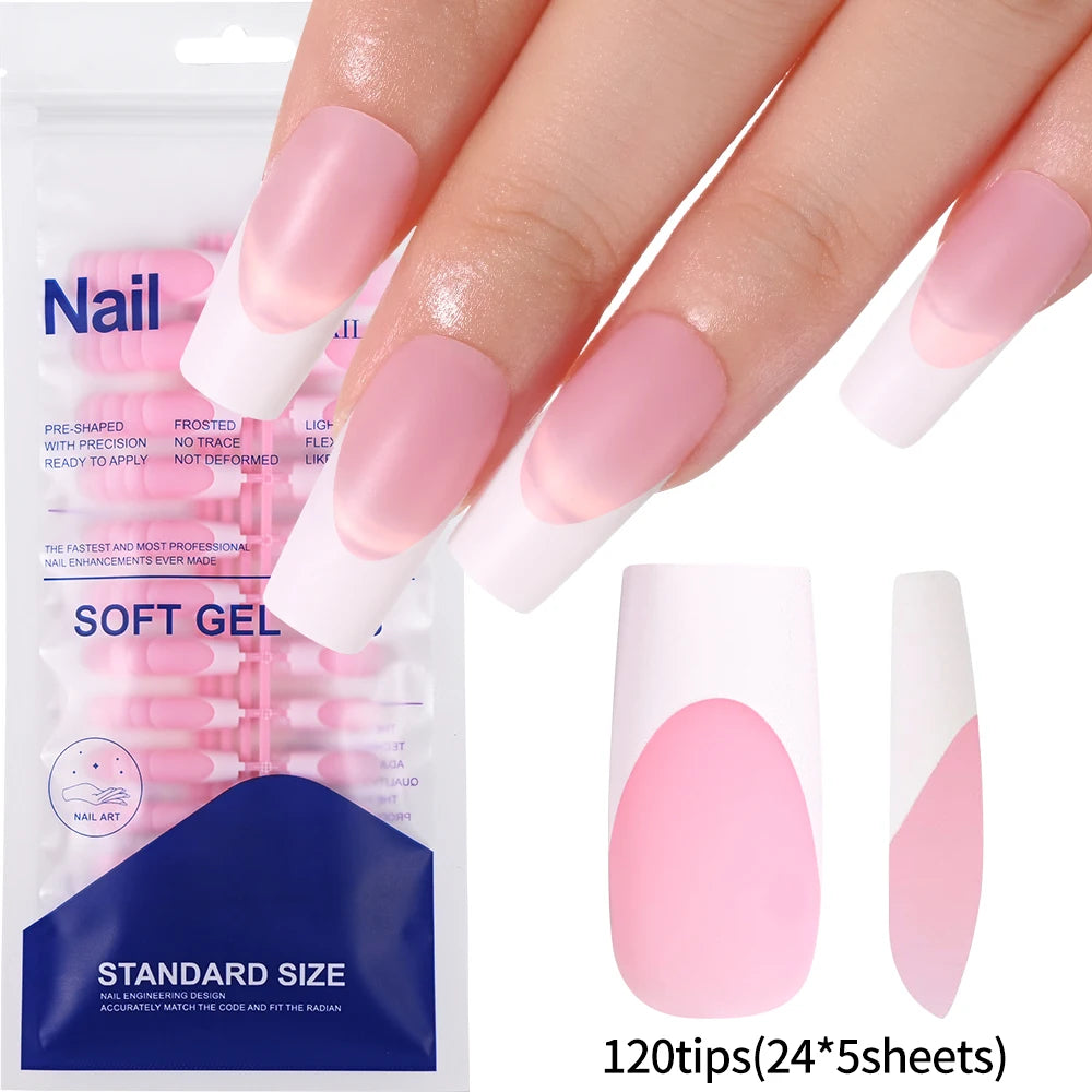 French Tip False Nails(120Pcs/240Pcs)