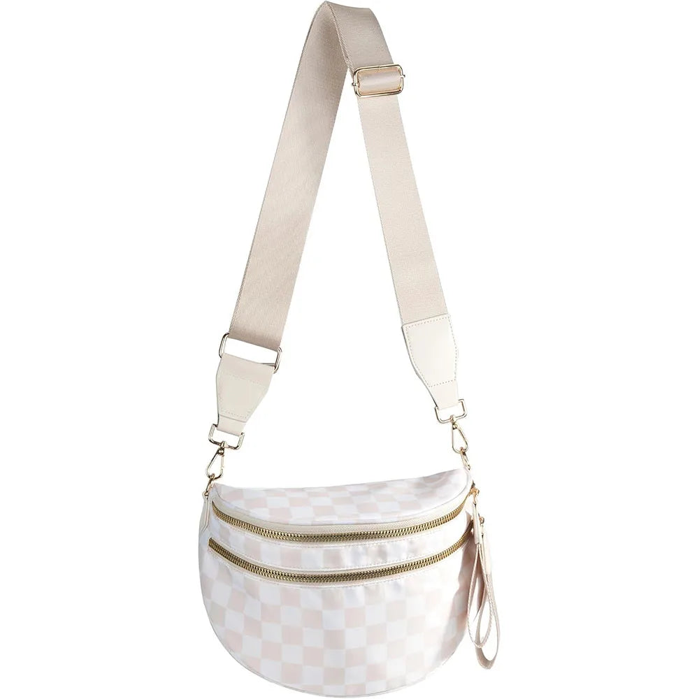 Checkered Crossbody Bag