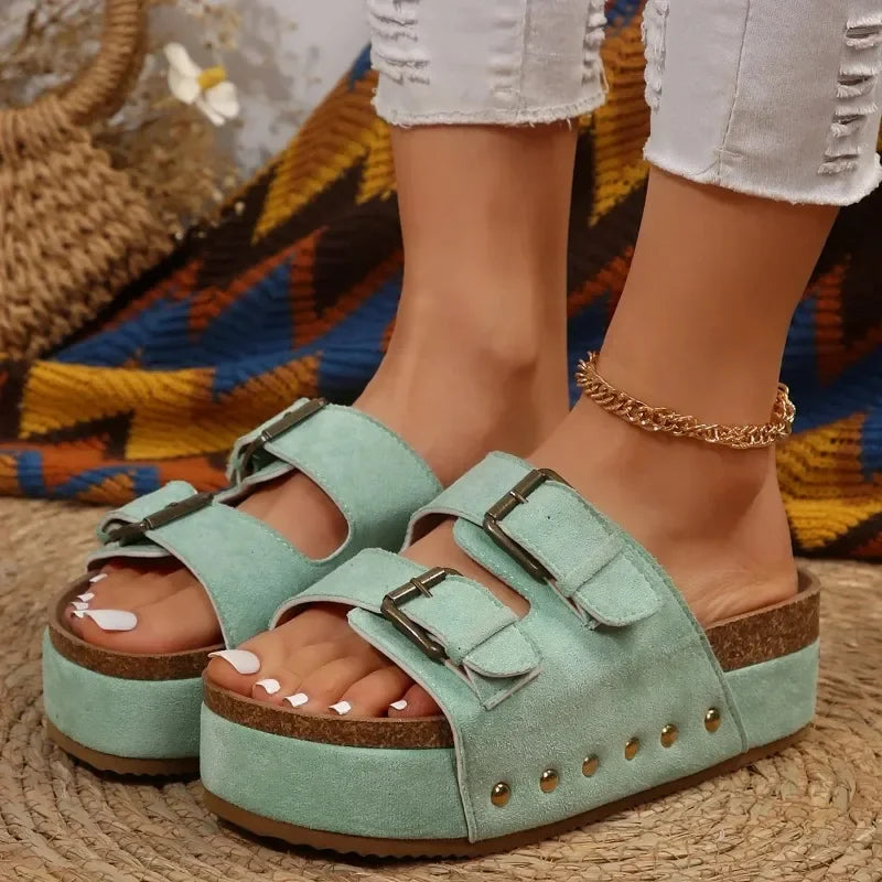 Platform Leather Sandals