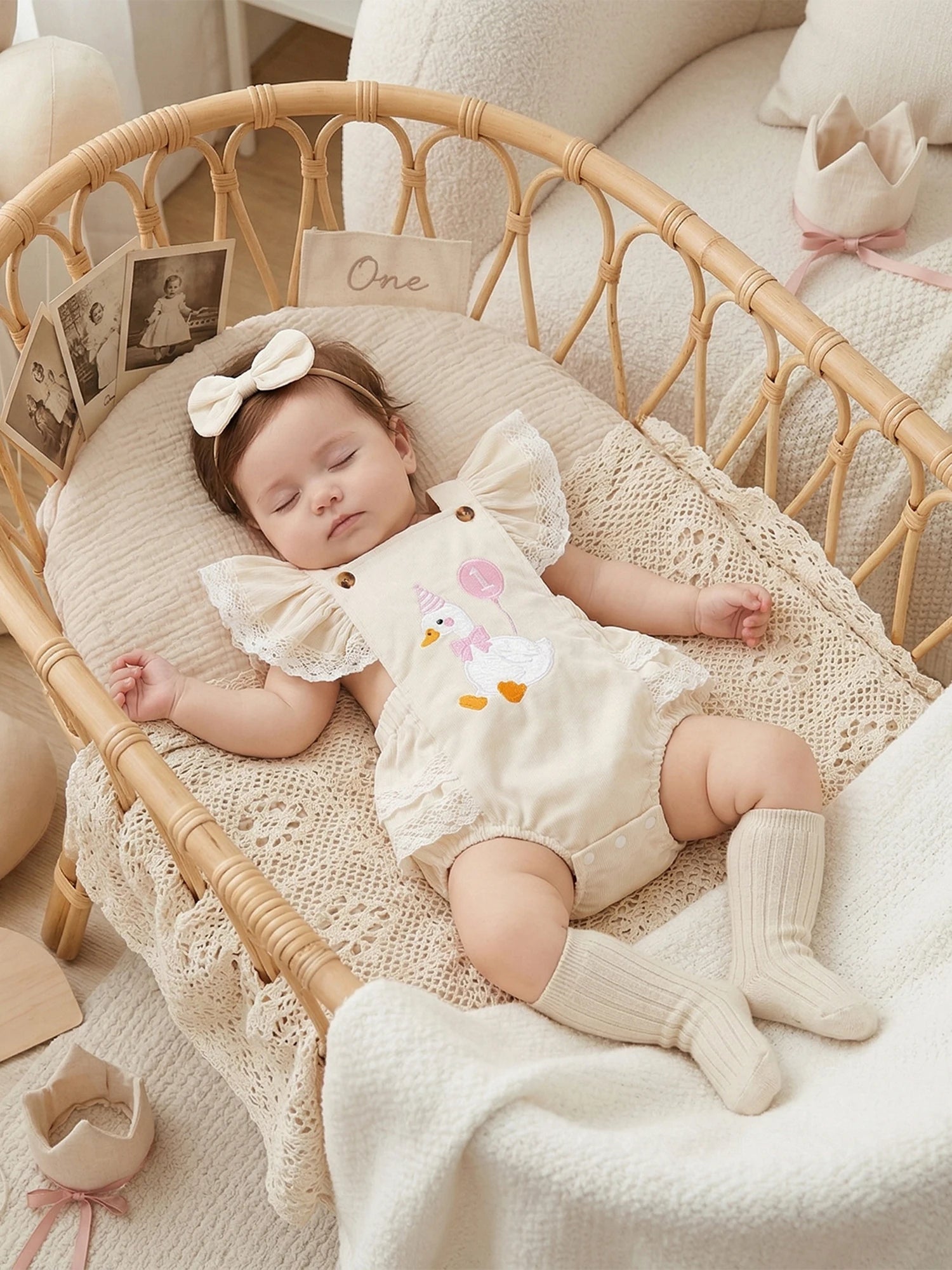 Birthday Romper&Headband