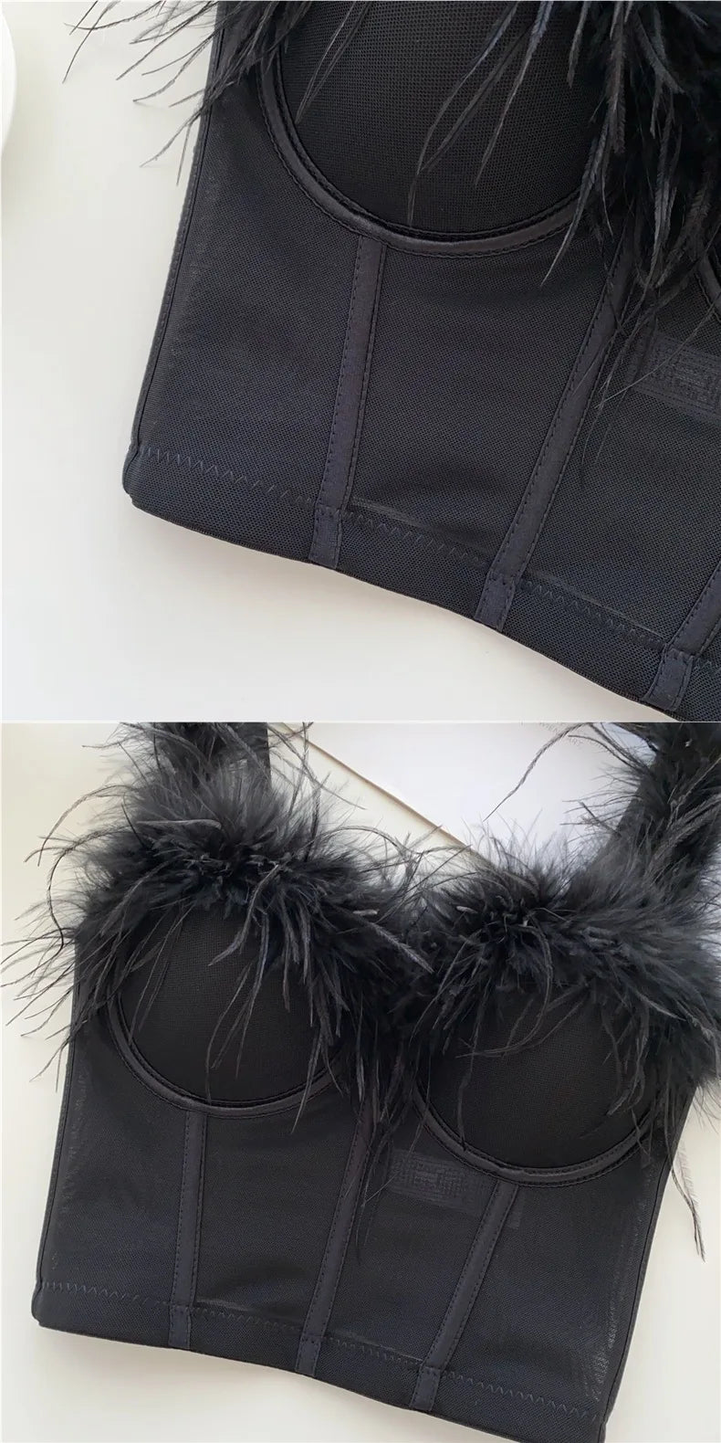 Feathered Bustier