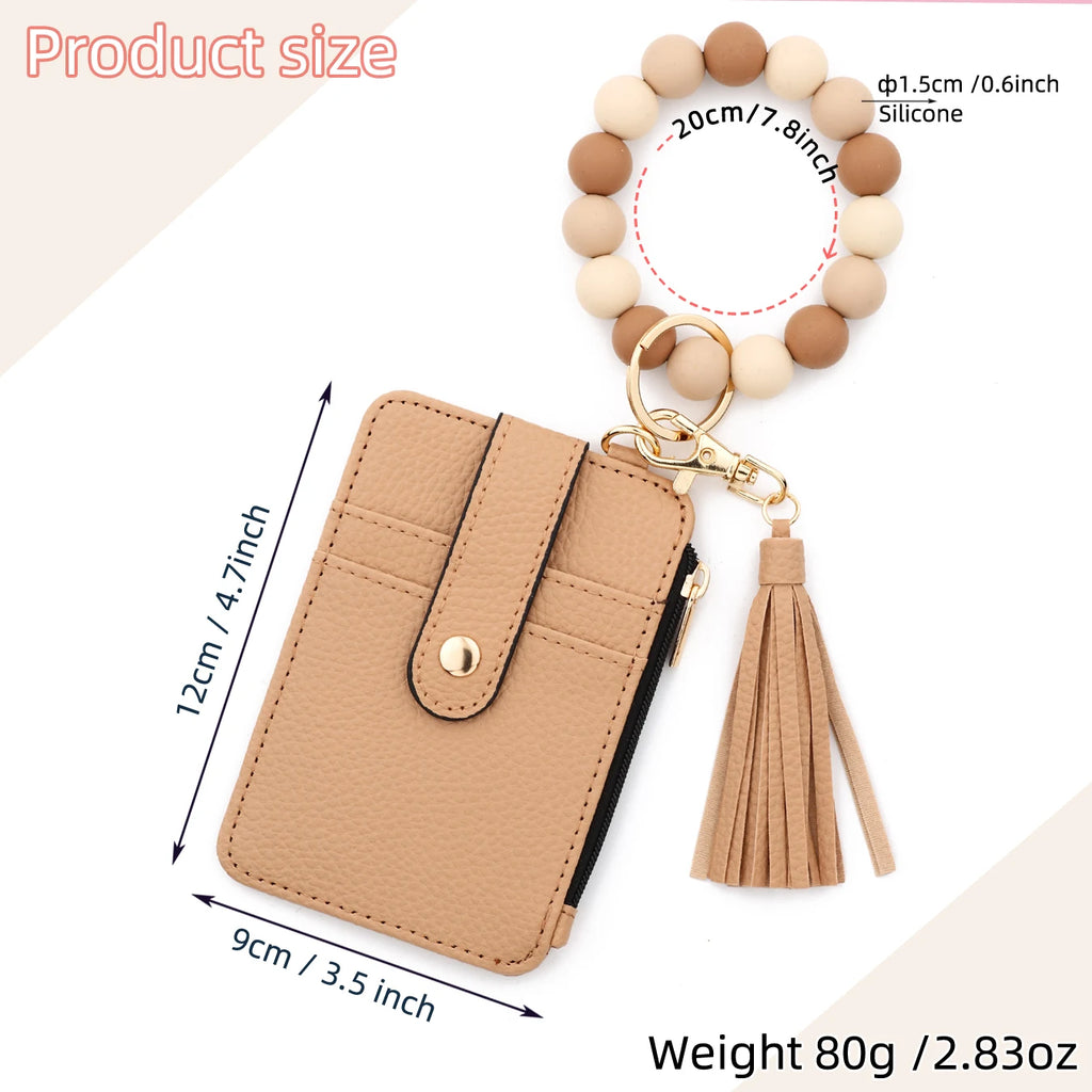 Bead Handled Wristlet