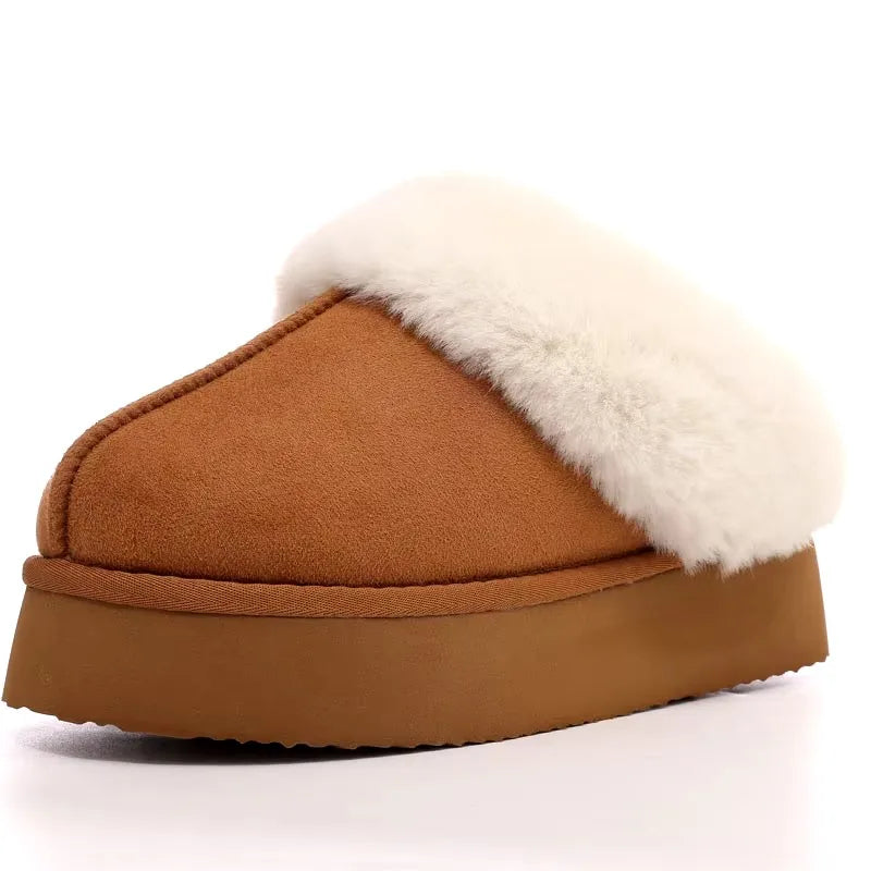 Platform Fuzzy Slippers