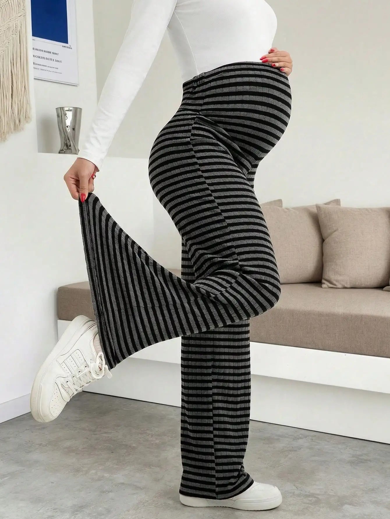 Maternity Ribbed Lounge Pants