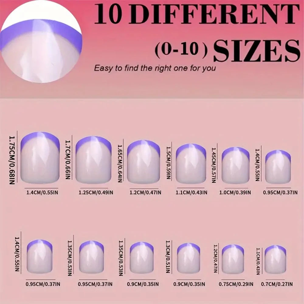 French Tip False Nails(120Pcs/240Pcs)