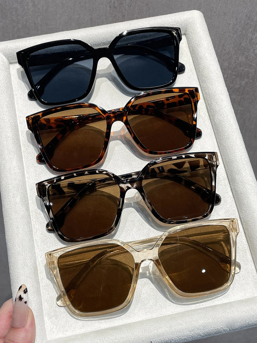 4Pcs Large Frame Sunglasses