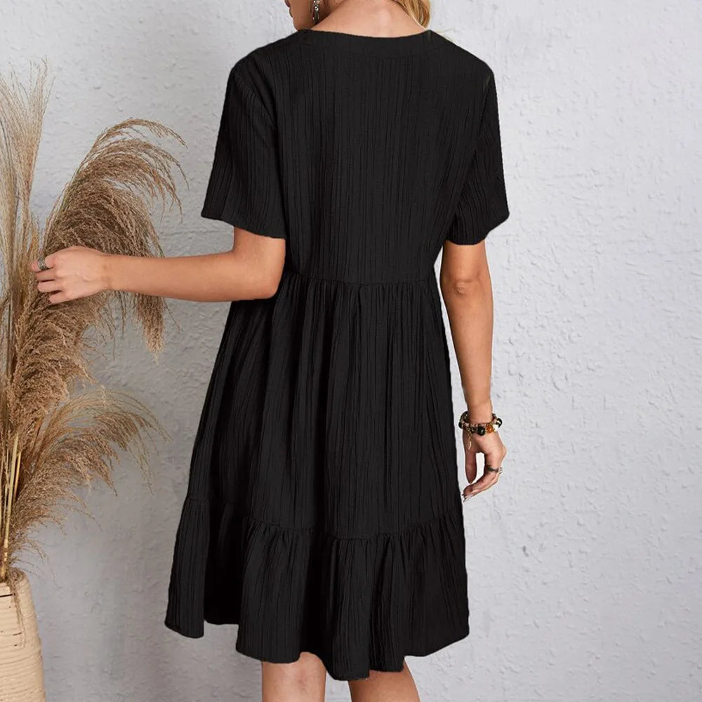 Ruffle Hem Dress