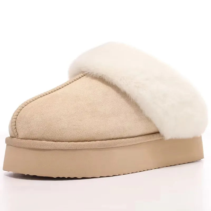 Platform Fuzzy Slippers